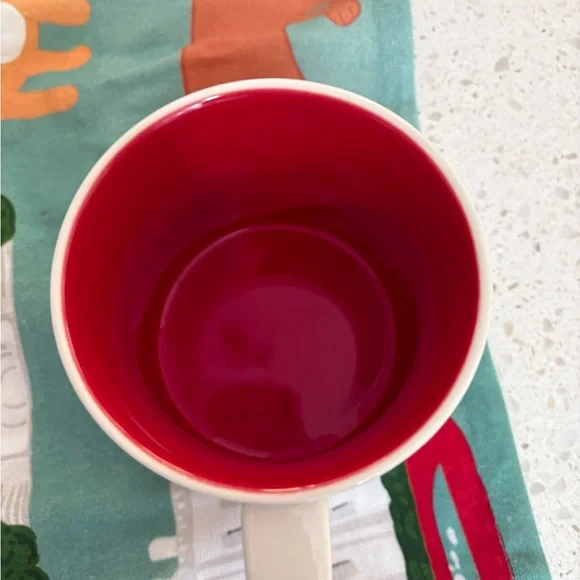 Starbucks You Are Here Mug with Vibrant Red Interior - Picture 5 of 6